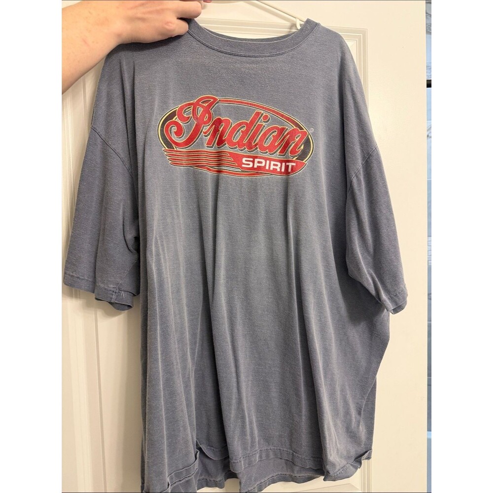 Vintage Spirit Men’s Washed Blue Graphic Tee